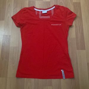 PORSCHE Design Drivers Selection Racing Red T Shirt Women XS